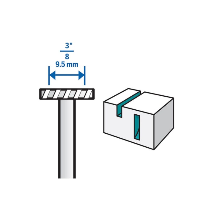 Escareador Chato HSS 3/8
