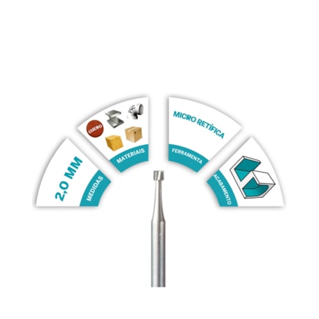 Escareador Cilíndrico 2mm para Gravar Micro Retífica de 110 26150110AC DREMEL-1fca99c8-a439-445e-b516-b47f2d5d3404
