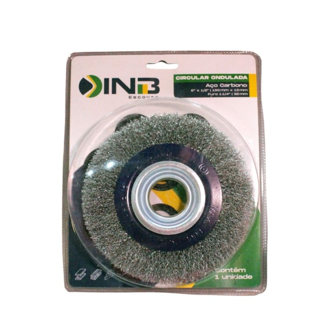 Escova Aço Circular Ondulada 6