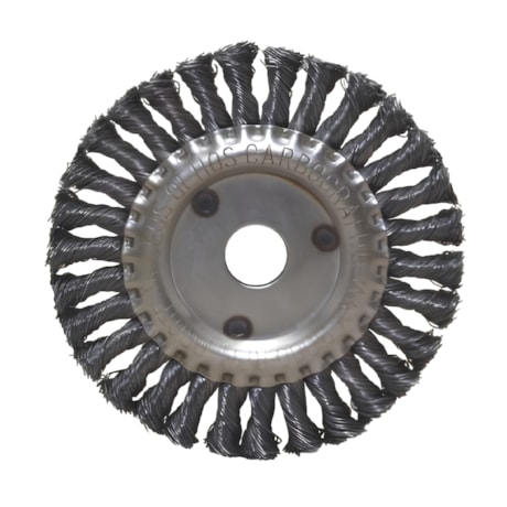 Escova Circular Trançada em Aço Carbono 4.1/2