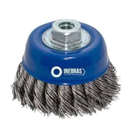 Escova Copo de Aço Trançado 4