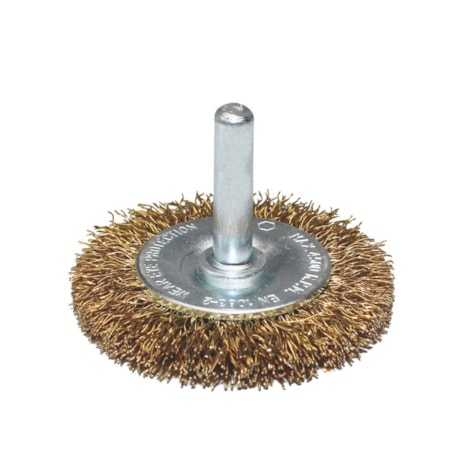 Escova de Aço Circular Ondulada com Haste 2