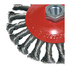 Escova de Aço Cônica Trançada 4