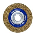 Escova de Aço Latonado Rotativa Circular Ondulada 4" 06653 INEBRAS