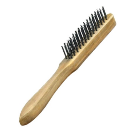 Escova de Aço Manual com Cabo de Madeira 3 Fileiras 012224312 CARBOGRAFITE-dfd30458-a383-4c21-84b6-0de81b5ccca9