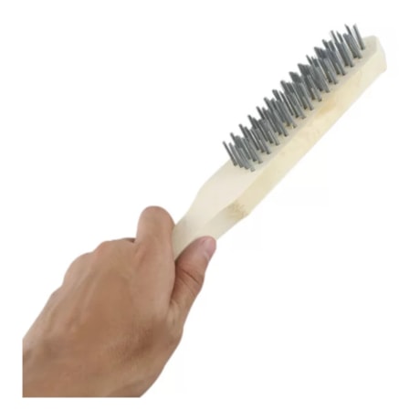 Escova de Aço Manual com Cabo de Madeira 4 Fileiras 012332112 CARBOGRAFITE-1945901b-5747-4d4f-845e-19d82bbc66f3
