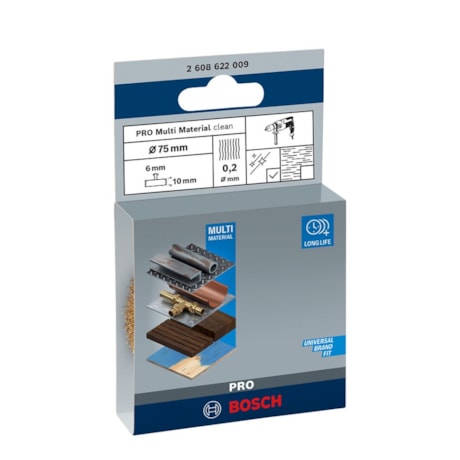 Escova de Aço PRO Multi Clean Ondulado Haste LTD 3