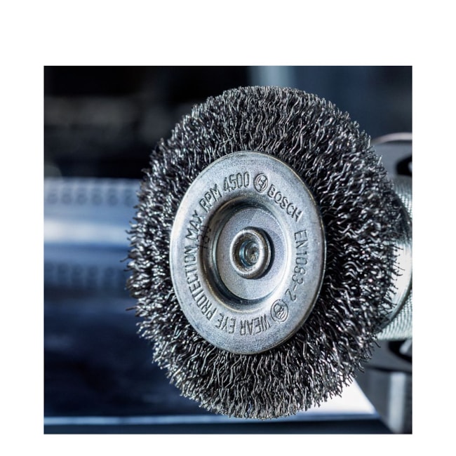 Escova de Aço PRO Stainless Steel Clean Ondulado Haste LTD 2