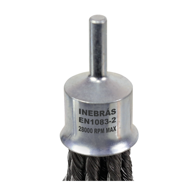 Escova de Aço Trançado Tipo Pincel 25mm x 6.35mm 28.000RPM Haste 06694 INEBRAS-9d7a8340-c581-4467-a56c-a44688050608