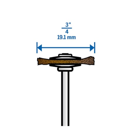 Escova de Latão Circular 3/4