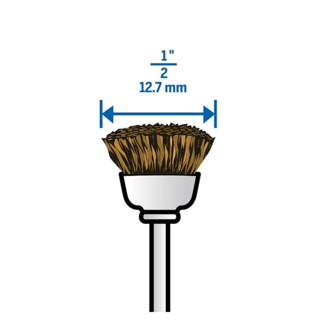Escova de Latão Copo 1/2