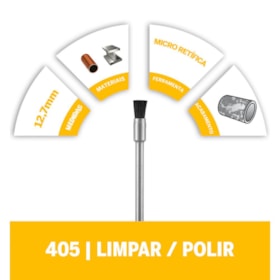 Escova de Nylon Tipo Pincel 1/8