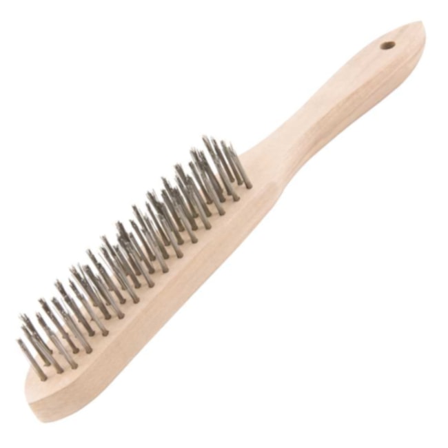 Escova Manual de Aço Inox 4 Fileiras com Cabo de Madeira 6330040000 VONDER-39466afa-c3cd-4f38-9e1a-b9c15a0a1271