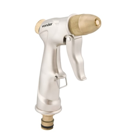 Esguicho Metálico Para Jardim Tipo Pistola com Engate Rápido 1/2