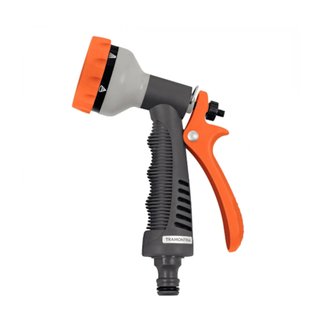 Esguicho Plástico Pistola com 6 Tipos de Jato para Engate Rápido Multifunção 78519500 TRAMONTINA-a1b2d2f3-747c-4586-8a3f-fe5f5635c414