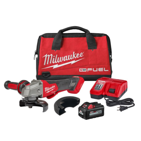 Esmerilhadeira Angular 5" 18V com Bateria 6.0Ah e Carregador 220V e Bolsa 2882-159 KIT MILWAUKEE