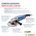 Esmerilhadeira Angular 7" 2500W GWS 25-180P