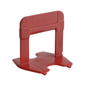 Espaçador Eco 1.5mm Vermelho para Pisos e Porcelanatos 50 Peças 61336 CORTAG