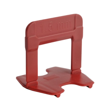 Espaçador Eco 1.5mm Vermelho para Pisos e Porcelanatos 50 Peças 61336 CORTAG