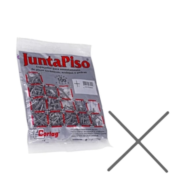 Espaçador Juntapiso 2.0mm 100 Peças 60500 CORTAG-89f58e5c-e025-4f2b-a892-5e8bc0be69f1