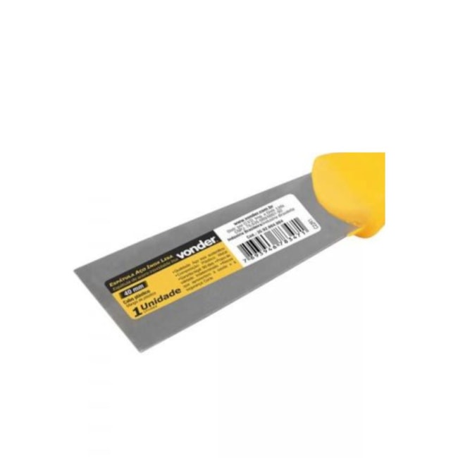 Espátula Aço Inox Lisa Cabo Plástico 40mm 3592004004 VONDER-23f777f1-6c73-4f00-a374-552dfc67a9ce
