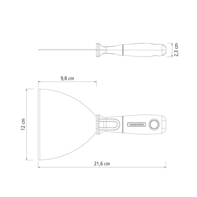 Espátula Aço Rígida 12cm Cabo Plastico 77395125 TRAMONTINA-d08d673e-d174-4695-a12f-c54bddc40b5a