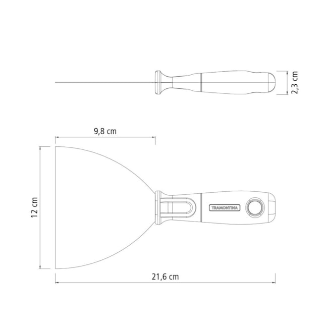 Espátula / Betumadeira Flexível Aço Cabo Plástico 12cm 77396125 TRAMONTINA-7f29df49-b95f-4c96-bbde-5a748d50cb42
