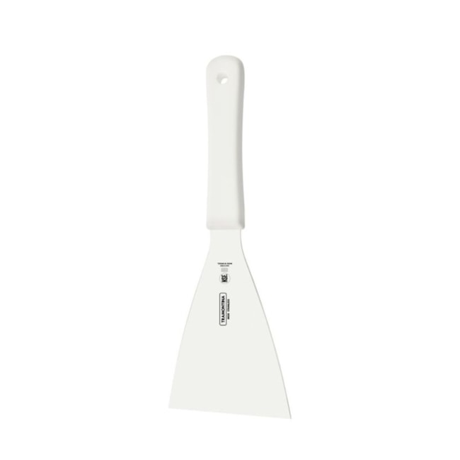 Espátula em Aço Inox e Cabo de Polipropileno Branco 4
