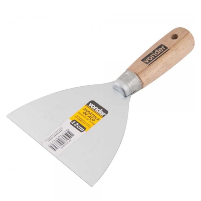 Espatula Lisa com Cabo de Madeira 12cm 3087182012 VONDER-44639a5e-d02e-4f39-a34b-92598ec81a58