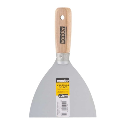 Espatula Lisa com Cabo de Madeira 12cm 3087182012 VONDER-10346048-5f32-4bde-9e4e-5dc35944680f