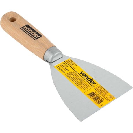 Espátula Lisa com Cabo de Madeira 8cm 3087182008 VONDER-eacc3bcb-5393-4092-8f97-aee39e400f03