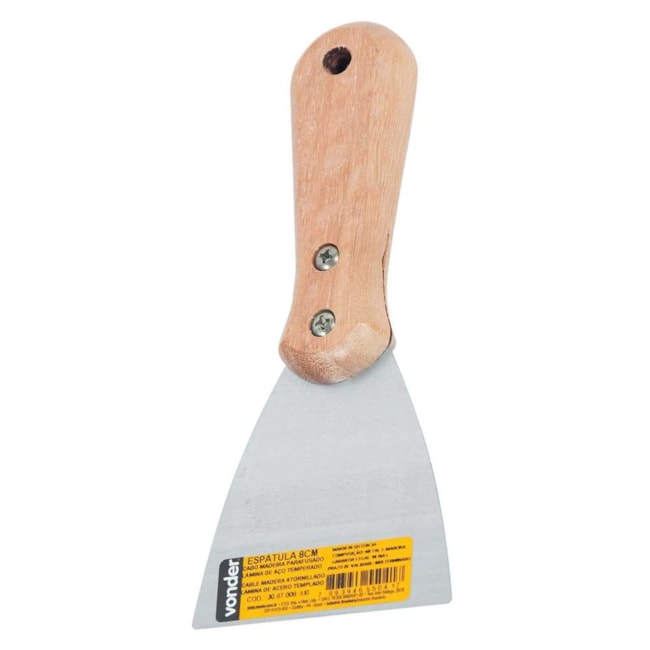 Espátula Lisa com Cabo de Madeira Parafusado 8cm 3087008000 VONDER-3a971a71-76da-4d23-8cde-b2aa98b1ec2d