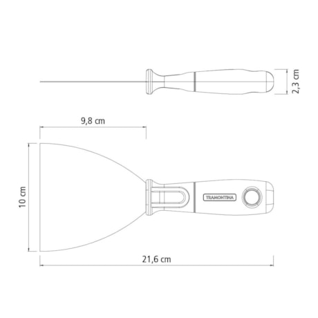 Espátula Metálica 10cm 77396105 TRAMONTINA-468674f8-cff4-4550-8d85-5f3000d647ba