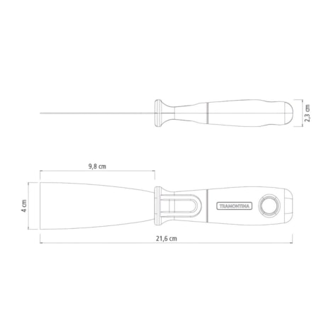 Espátula Metálica 4cm Cabo de Plástico 77396045 TRAMONTINA-7e355bf7-178a-4aa8-be67-adec72996761