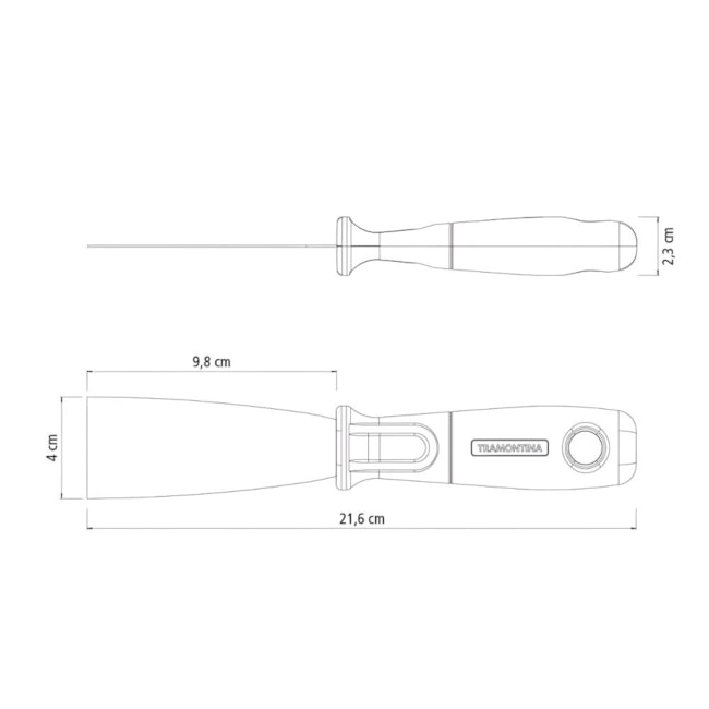 Espátula Metálica 4cm Cabo de Plástico 77396045 TRAMONTINA-5c749bfb-402a-452a-acc6-1ca6f08396d1