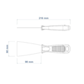 Espátula Metálica 60mm 77396065 TRAMONTINA
