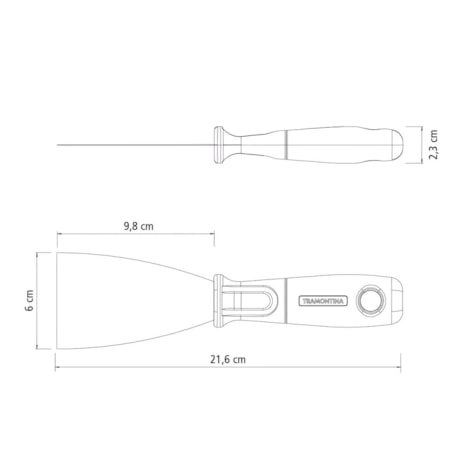 Espátula Metálica 6cm com Cabo de Polipropileno 77396065 TRAMONTINA-5f52ce4b-ff11-4e18-826c-d4e1060afc1e