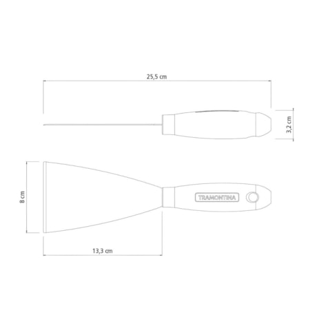Espátula Metálica 8cm Cabo de Madeira 77394085 TRAMONTINA-ce1e2999-5c90-4f96-baa2-d890b551f7d3