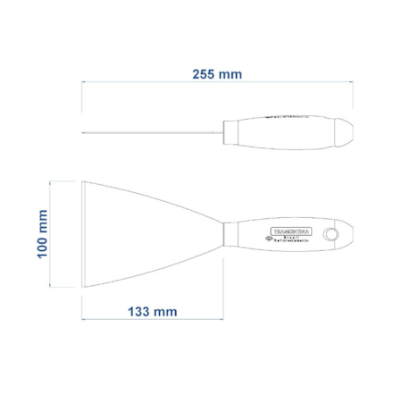 Espátula Metálica com Cabo de Madeira 100mm 77394105 TRAMONTINA-431ef4c3-c73e-47b3-8f29-f70a36933c10