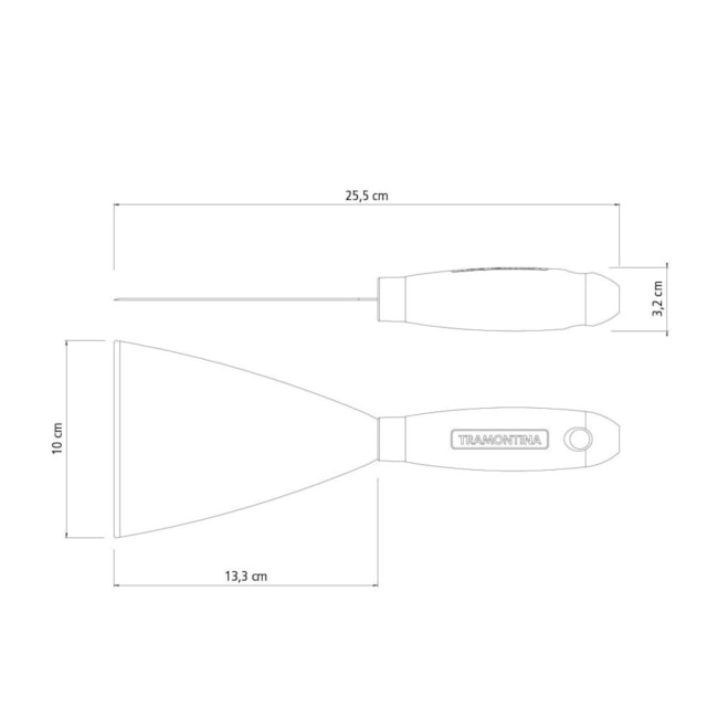 Espátula Metálica com Cabo de Madeira 10cm 77394105 TRAMONTINA-684e4762-61ac-4b33-8e5a-44c54c545f56