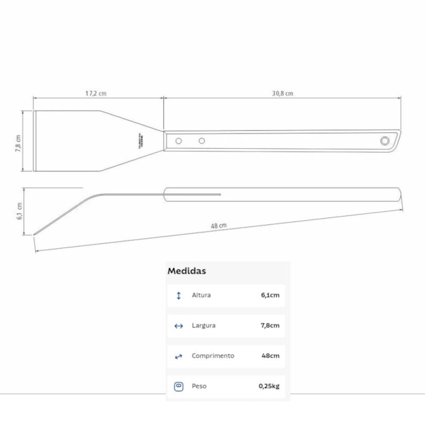 Espátula para Churrasco com Lâmina em Aço Inox e Cabo de Madeira 26441100 TRAMONTINA-34313c4b-11eb-4c52-ab46-a9bd87576834