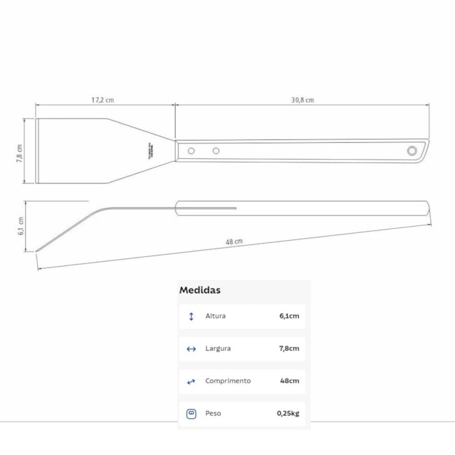 Espátula para Churrasco com Lâmina em Aço Inox e Cabo de Madeira 26441100 TRAMONTINA-50e5a353-8033-4feb-aa80-8725c6fa55b1
