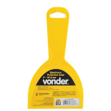 Espatula Plastica Lisa Cabo Plastico 101.6mm 3593040000 VONDER-b4bf7ad6-f5ac-4d94-bd3b-3b74d01d919a