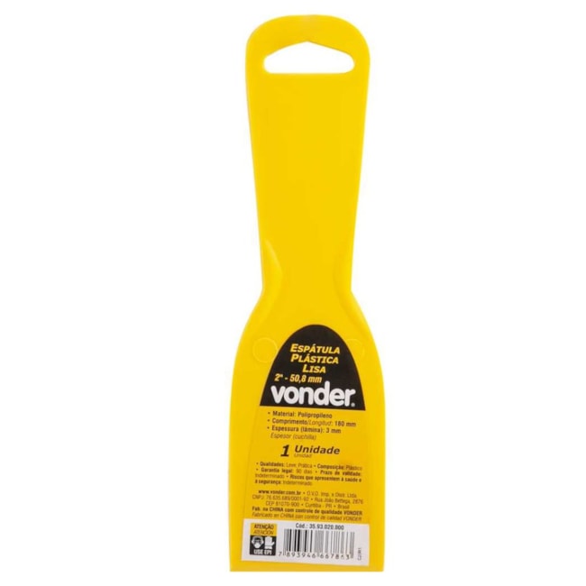 Espatula Plastica Lisa cabo Plastico 2