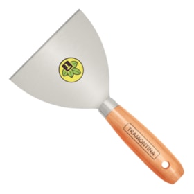 Espátula Rígida Metálica de 12cm com Cabo de Madeira 77394125 TRAMONTINA