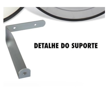 Espelho Convexo 80cm x 80cm Panorâmico Borracha 612 VISION-da4340ff-abf6-429d-881b-65c23f0aebdb