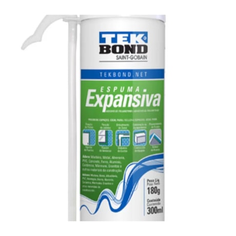 Espuma Expansiva PU 180 Gramas 300ML 21101005700 TEKBOND-eb505cd0-8d60-45e6-8084-5d8f7524b8d6