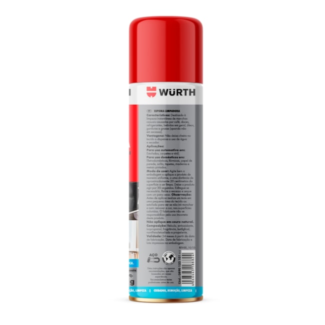 Espuma Limpadora 400ml/265g 0890132101 WURTH-c6301524-ce74-4dcf-83e1-43e425f2f192