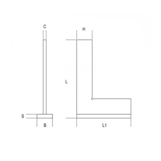 Esquadro Aço Retificado 1000x500mm com Flange 1670A BETA-d384bdc3-8c5f-4212-adf8-c9b8ea094d59