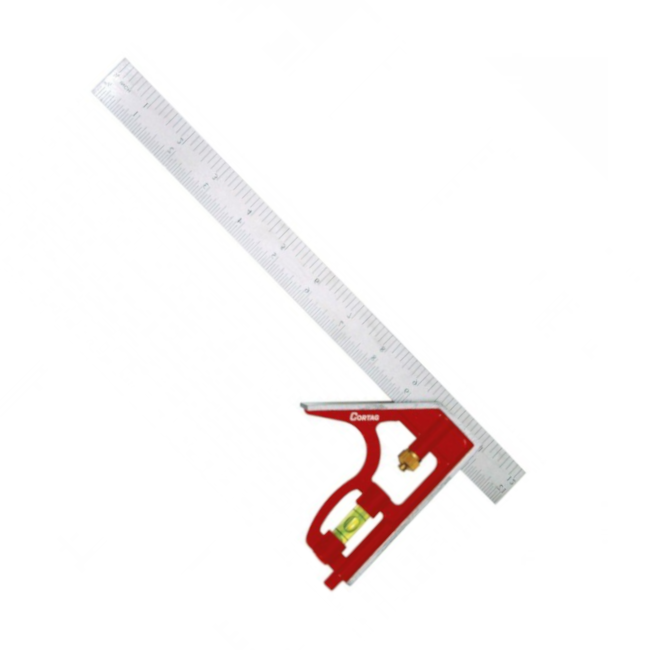 Esquadro Combinado Aço Inox 300mm/12